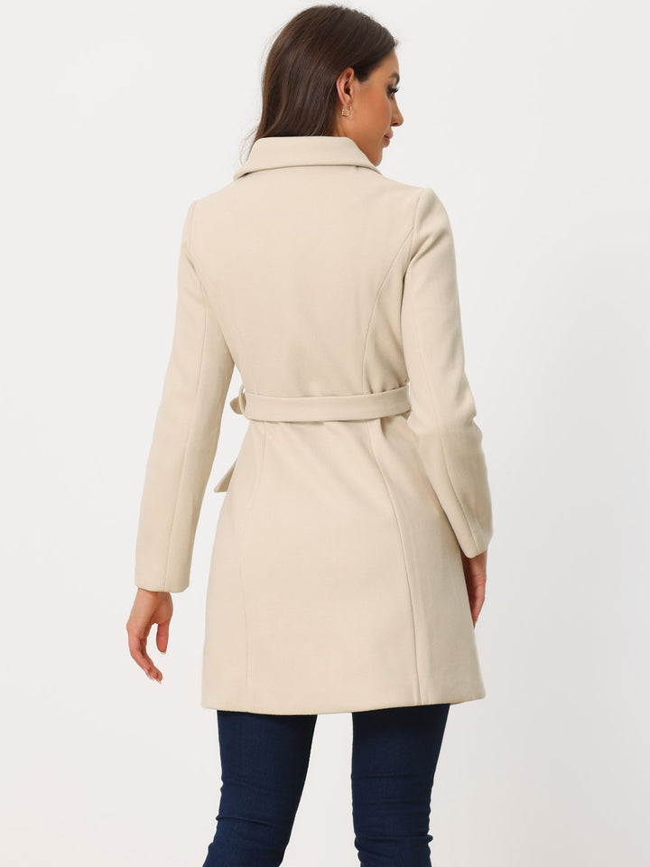 Women's Double Breasted Long Trench Coat | Winter