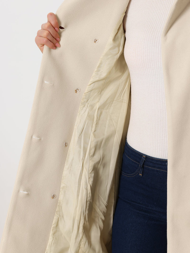 Women's Double Breasted Long Trench Coat | Winter