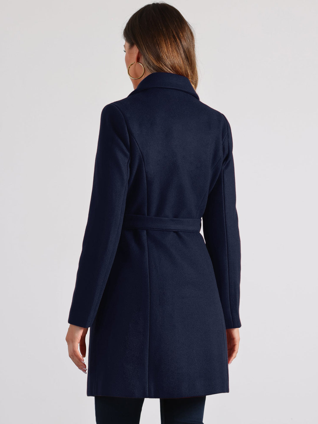 Women's Double Breasted Long Trench Coat | Winter