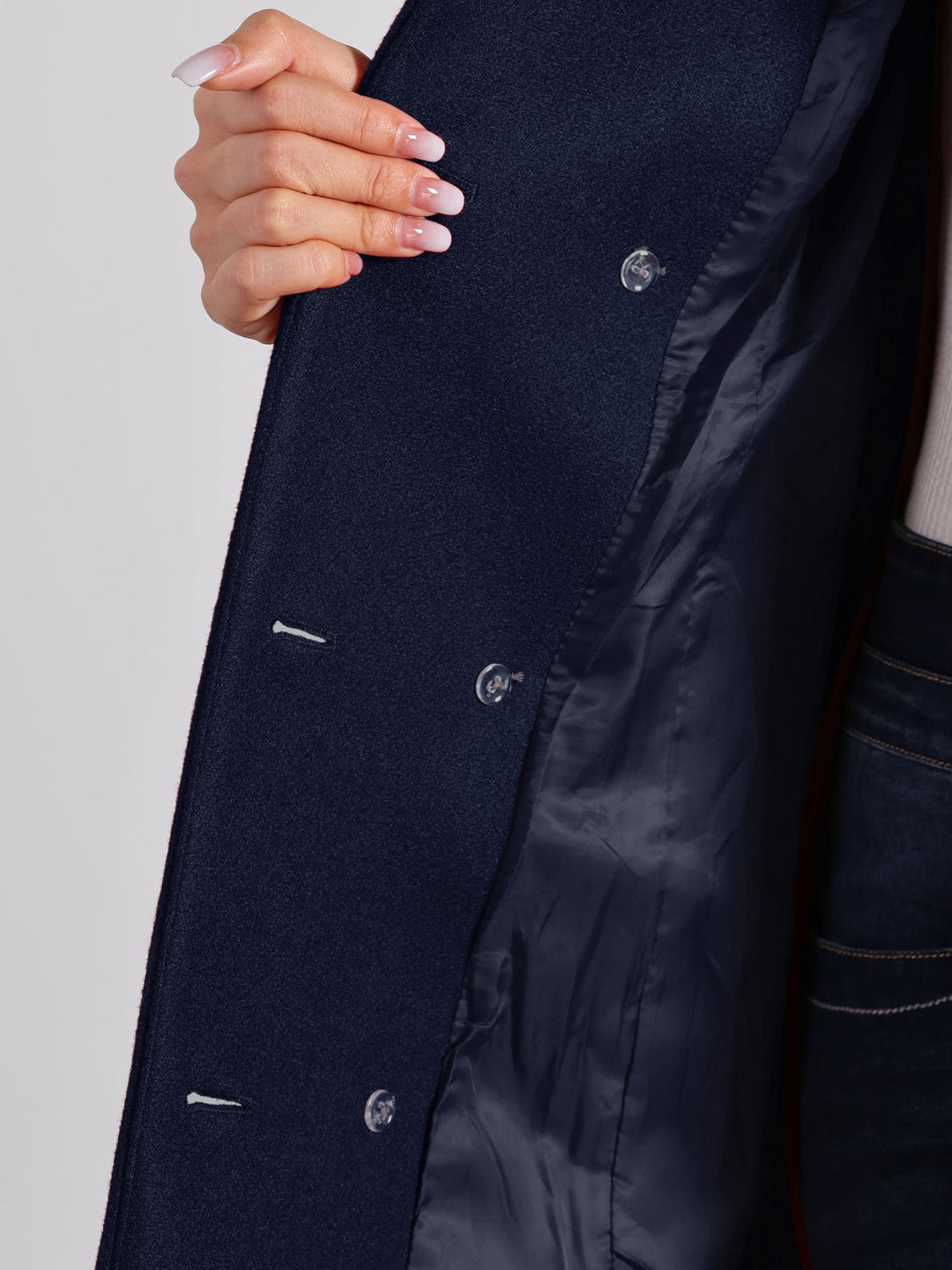 Women's Double Breasted Long Trench Coat | Winter
