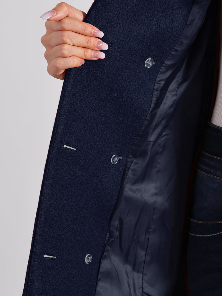 Women's Double Breasted Long Trench Coat | Winter