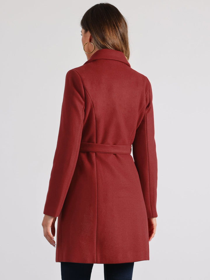 Women's Double Breasted Long Trench Coat | Winter