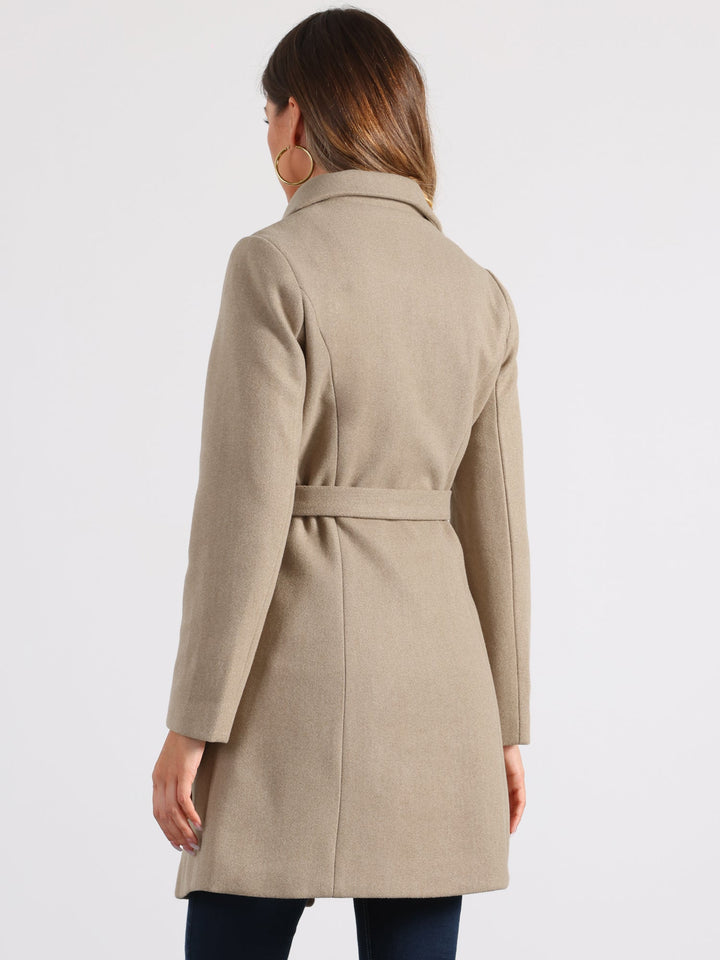 Women's Double Breasted Long Trench Coat | Winter