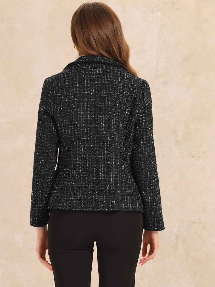 Women's Textured Long Sleeve Knitted Blazer | Tailored