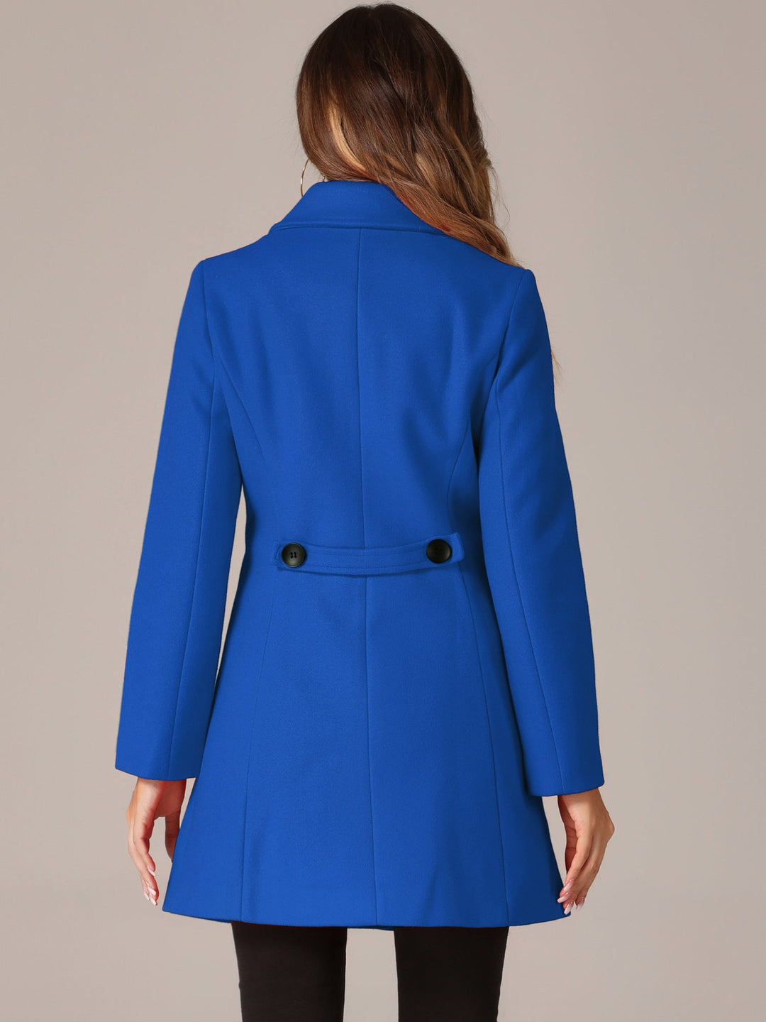 Women's Winter Single Breasted Pea Coat | Long