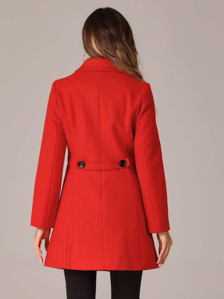Women's Winter Single Breasted Pea Coat | Long