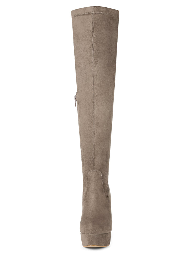 Women's Platform Over The Knee Boots | Heel