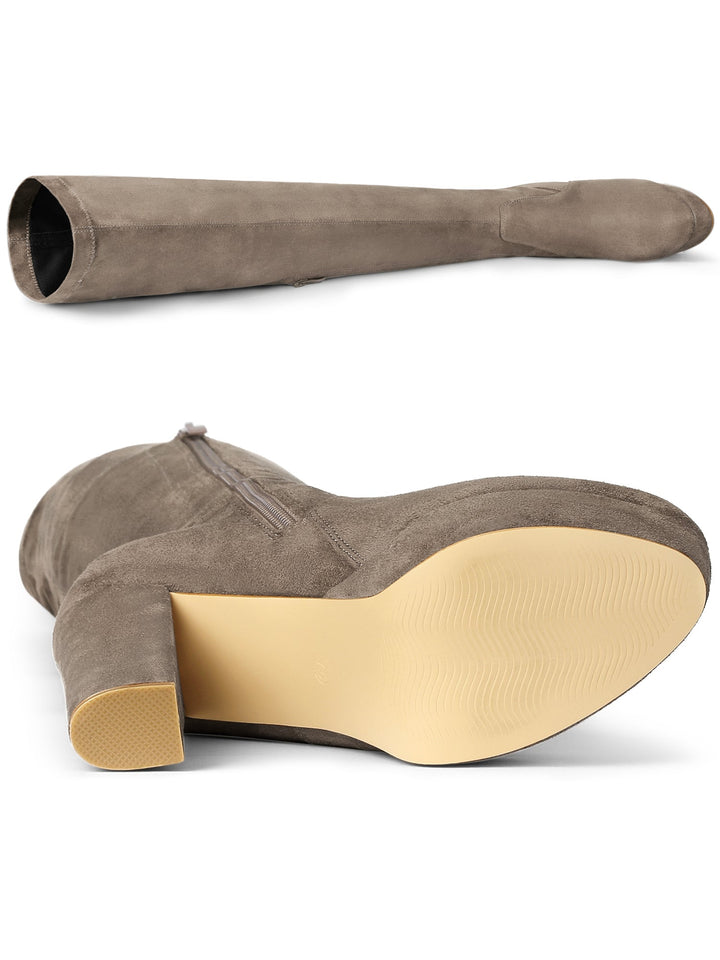 Women's Platform Over The Knee Boots | Heel