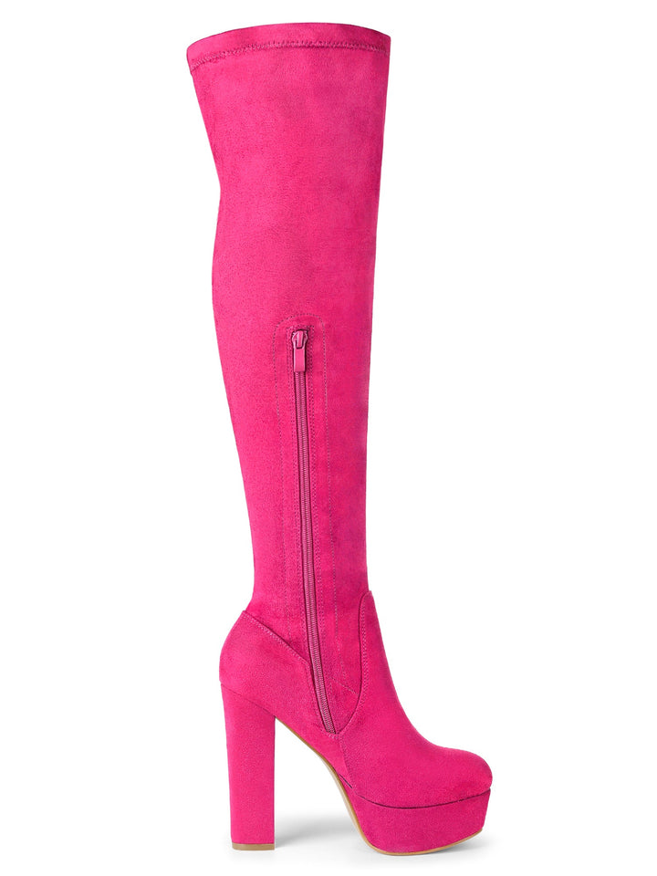Women's Platform Over The Knee Boots | Heel