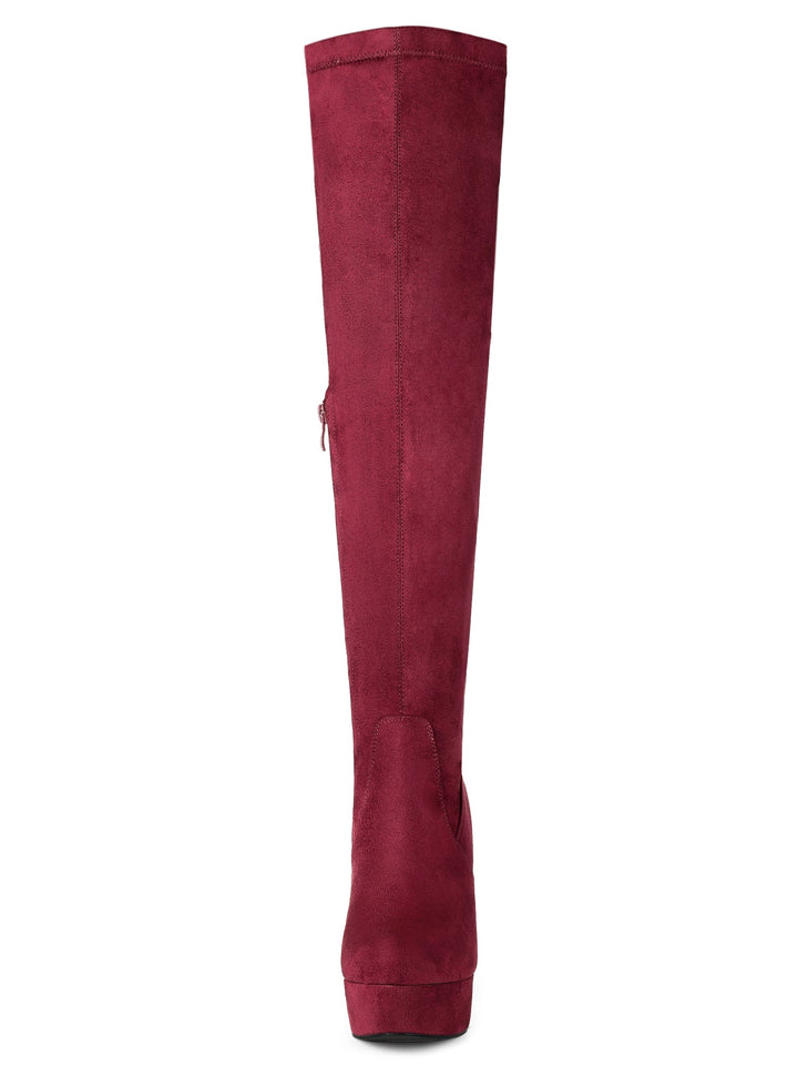 Women's Platform Over The Knee Boots | Heel