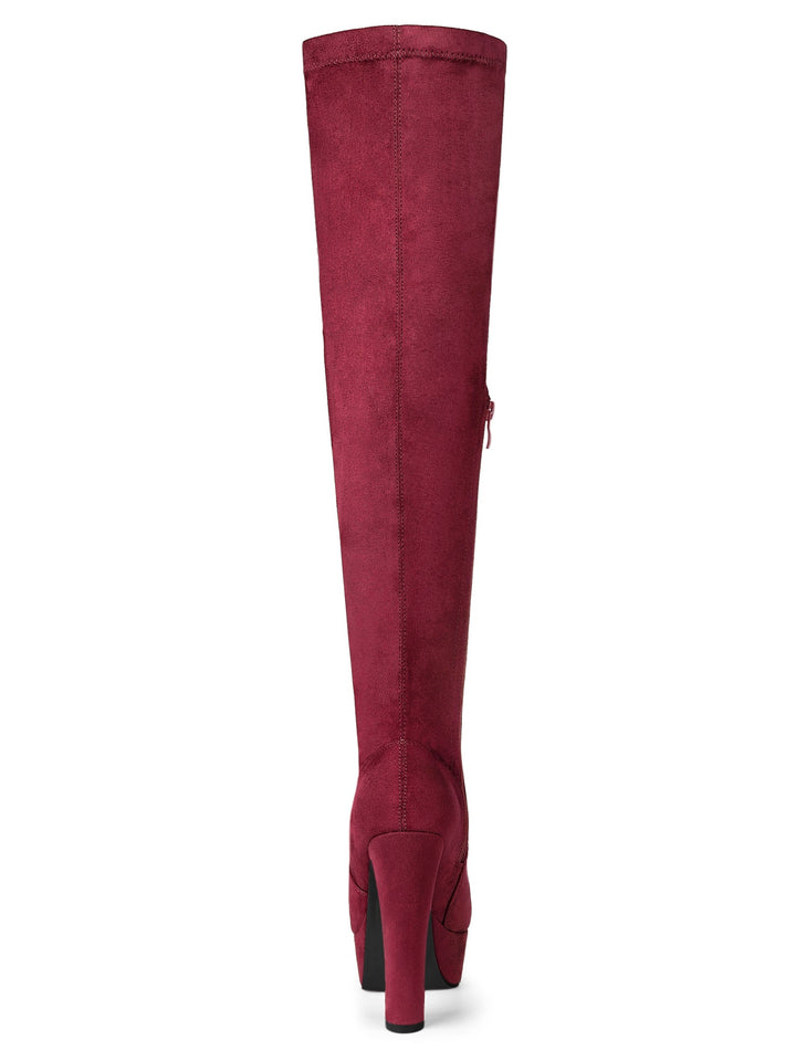 Women's Platform Over The Knee Boots | Heel