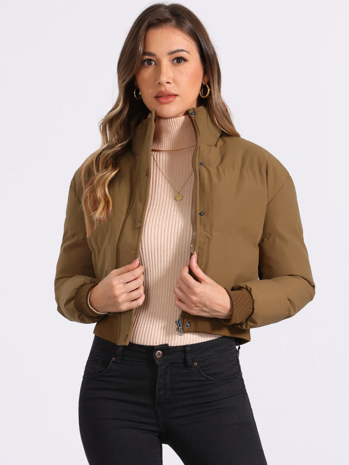 Women's Cropped Bomber Jacket | Winter