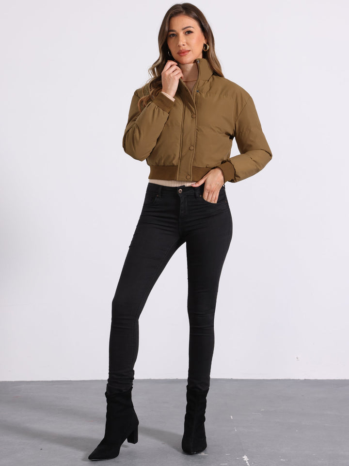 Women's Cropped Bomber Jacket | Winter