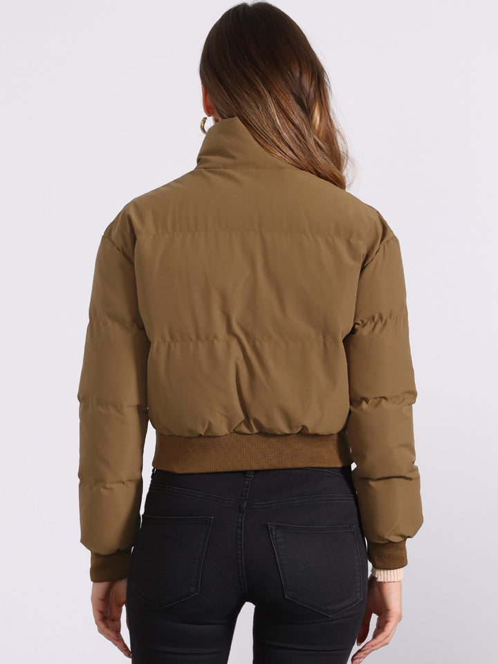 Women's Cropped Bomber Jacket | Winter