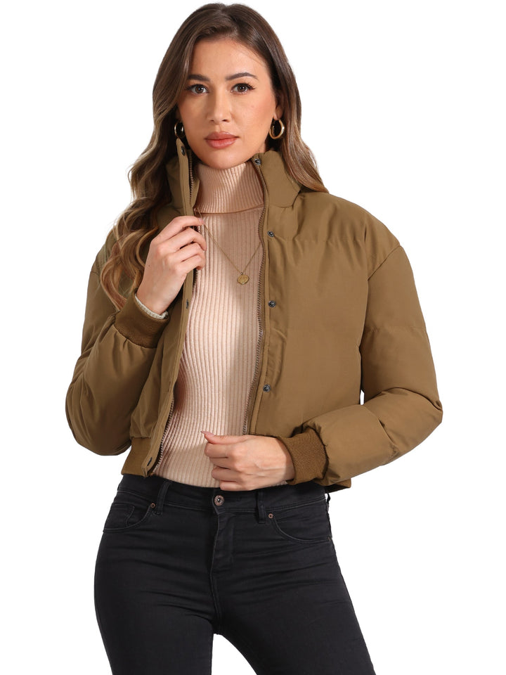 Women's Cropped Bomber Jacket | Winter