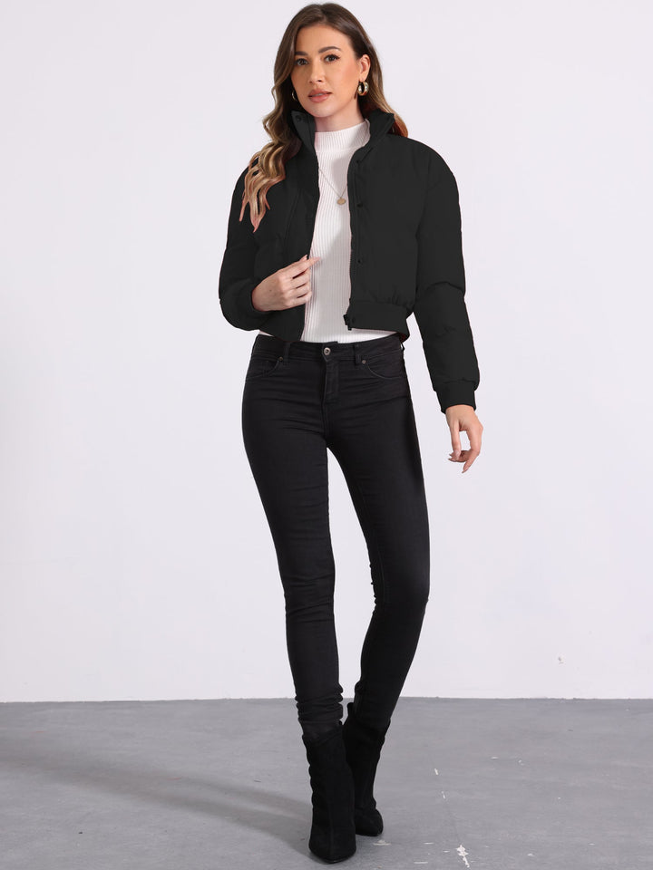 Women's Cropped Bomber Jacket | Winter