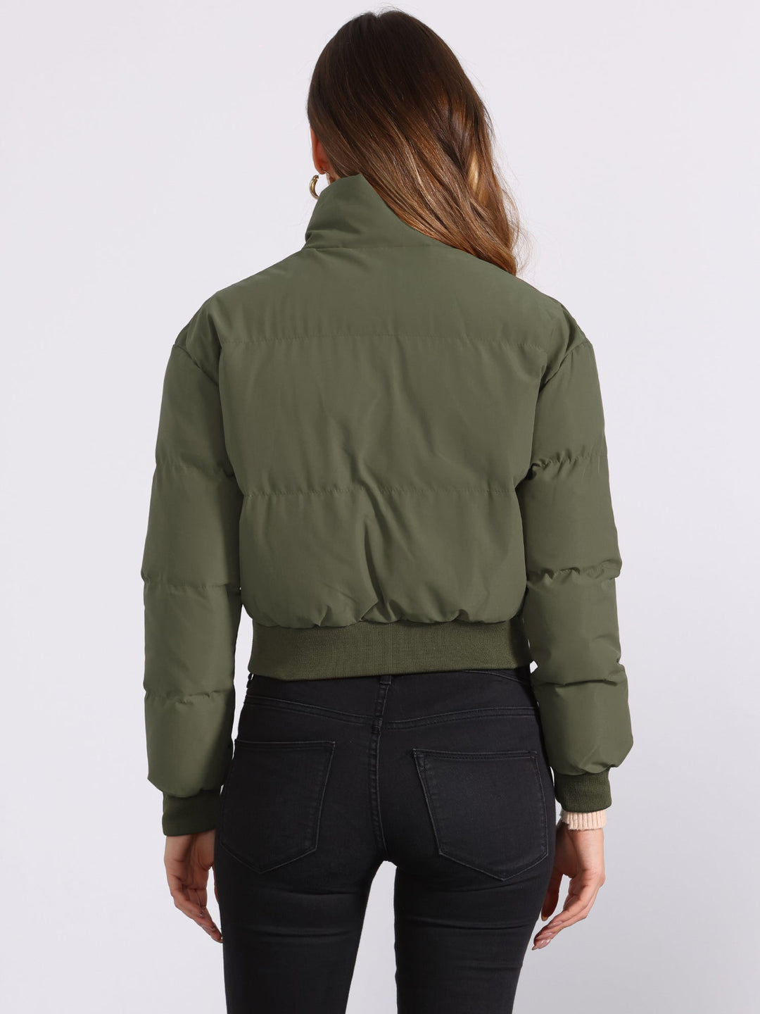 Women's Cropped Bomber Jacket | Winter