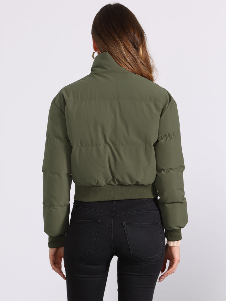 Women's Cropped Bomber Jacket | Winter