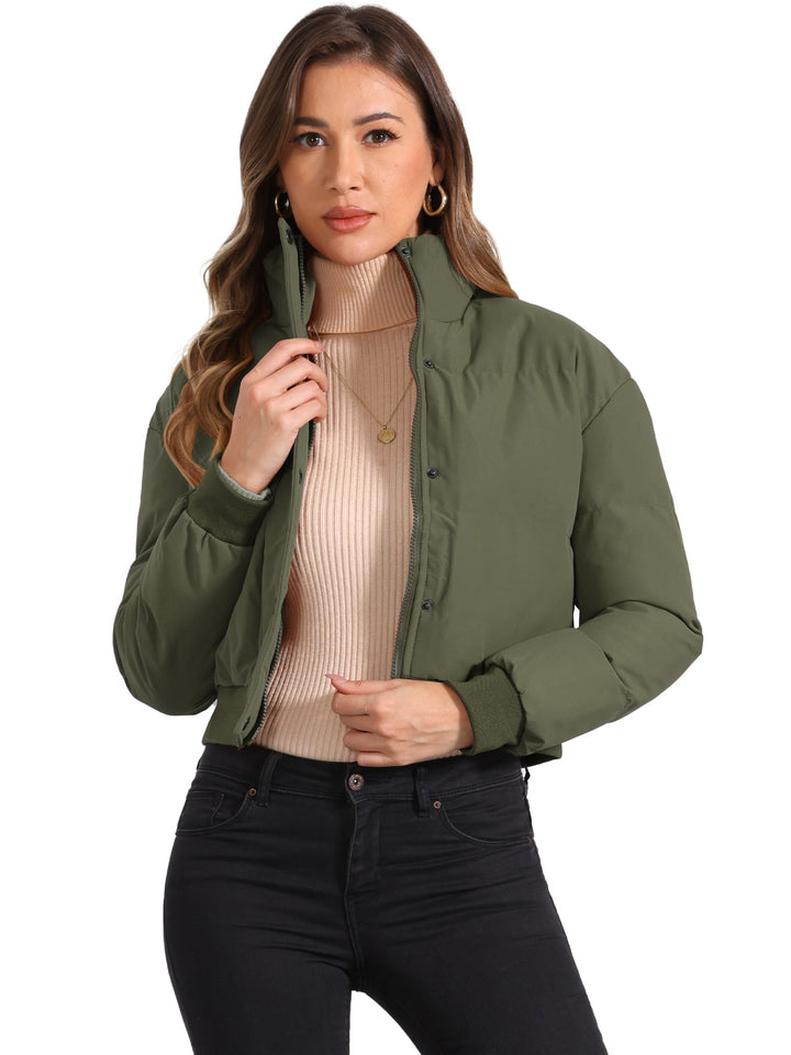 Women's Cropped Bomber Jacket | Winter