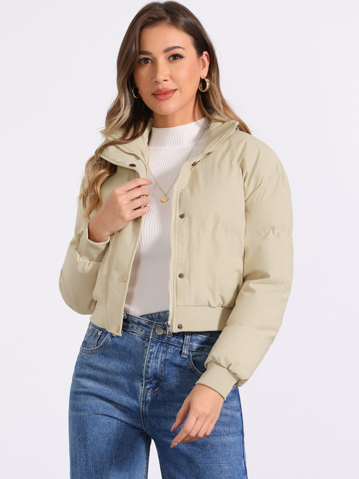 Women's Cropped Bomber Jacket | Winter
