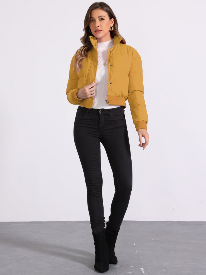 Women's Cropped Bomber Jacket | Winter