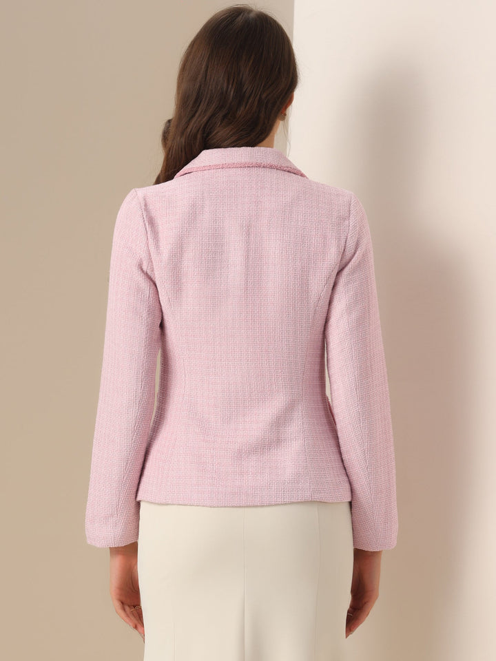 Women's Textured Long Sleeve Knitted Blazer | Tailored