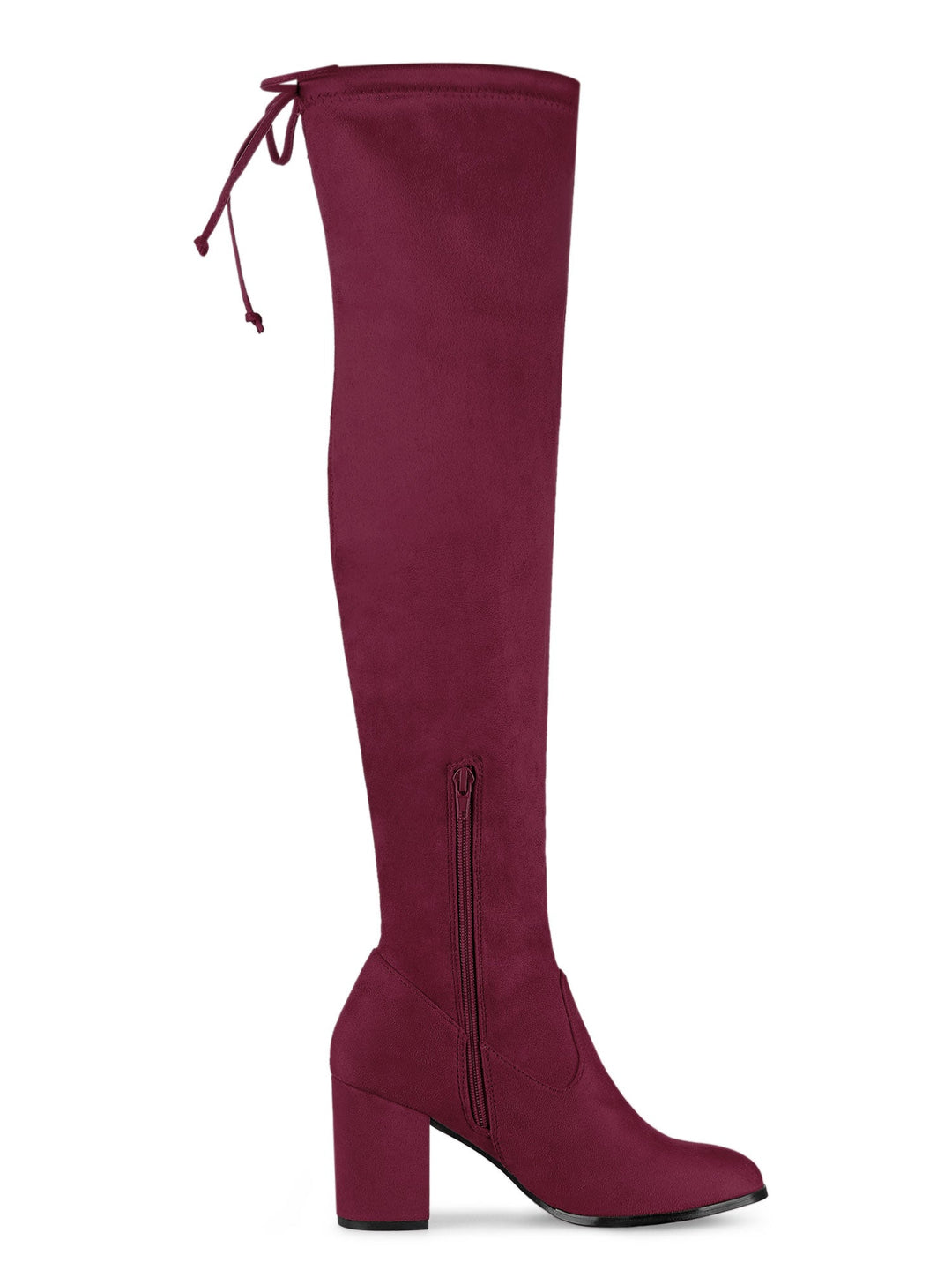 Women's Heel Zip Over the Knee Boots | Chunky