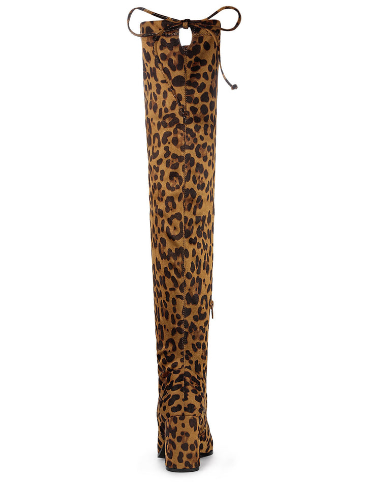 Women's Heel Zip Over the Knee Boots | Chunky