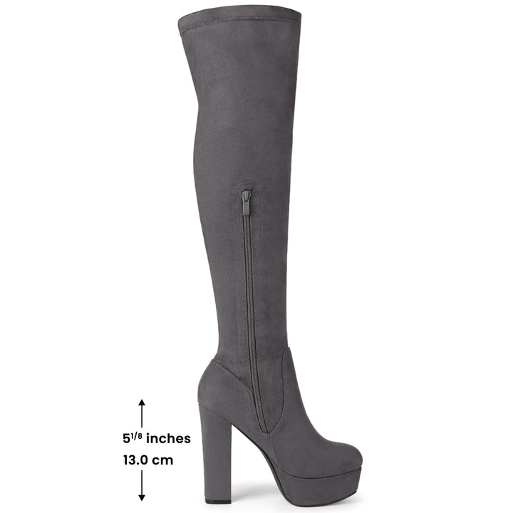 Women's Platform Over The Knee Boots | Heel