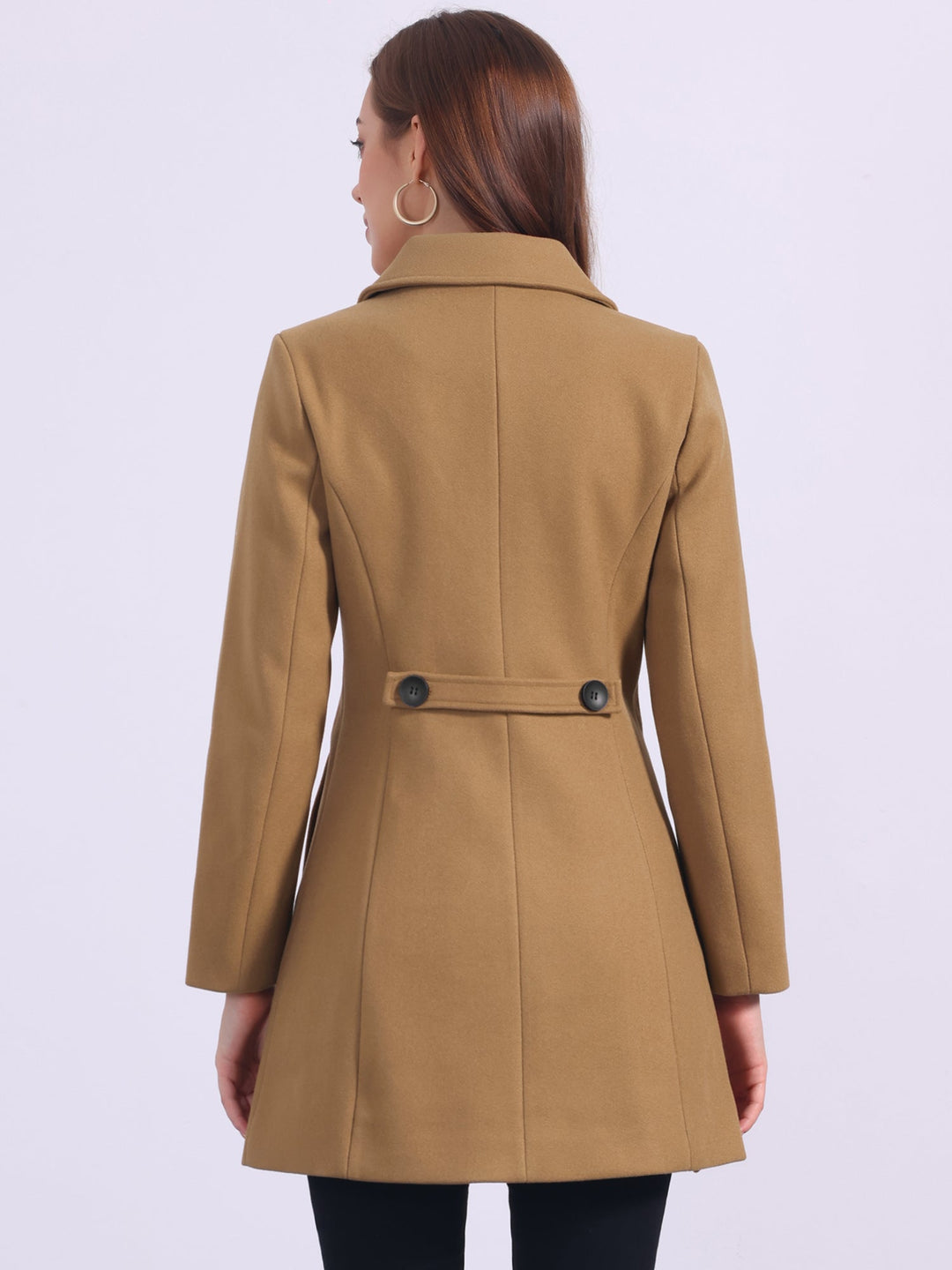 Women's Winter Single Breasted Pea Coat | Long