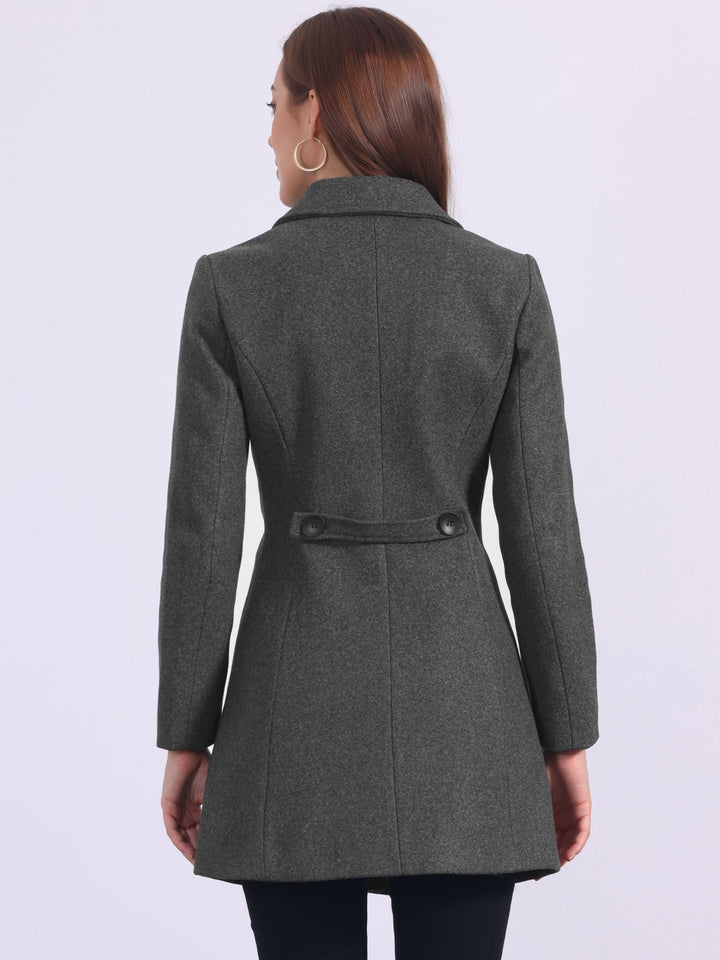 Women's Winter Single Breasted Pea Coat | Long