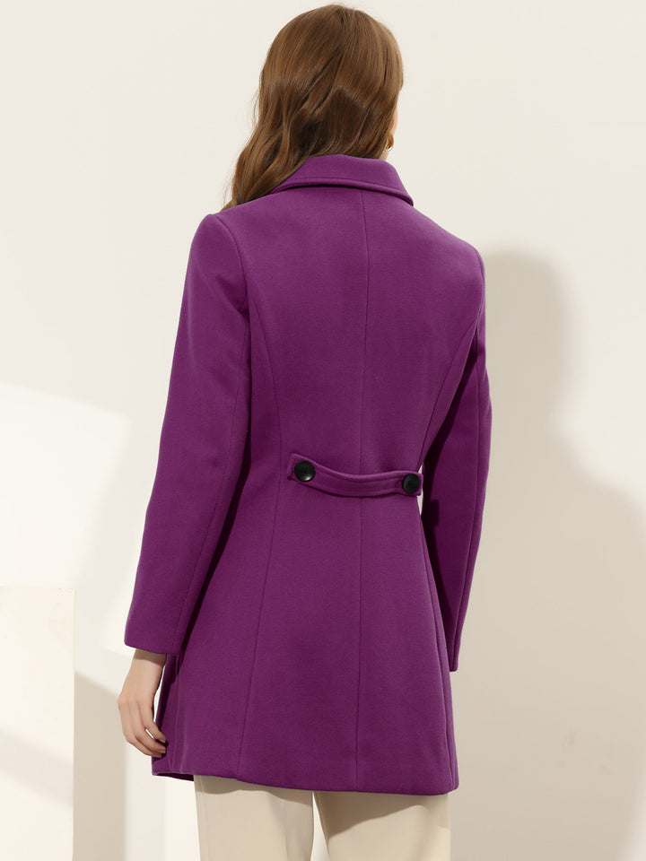 Women's Winter Single Breasted Pea Coat | Long