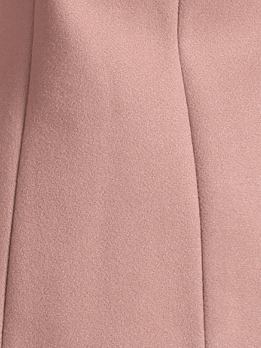 Women's Winter Button Collared Pea Coat | Single Breasted