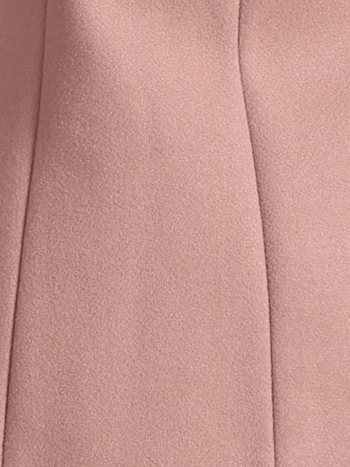 Women's Winter Button Collared Pea Coat | Single Breasted