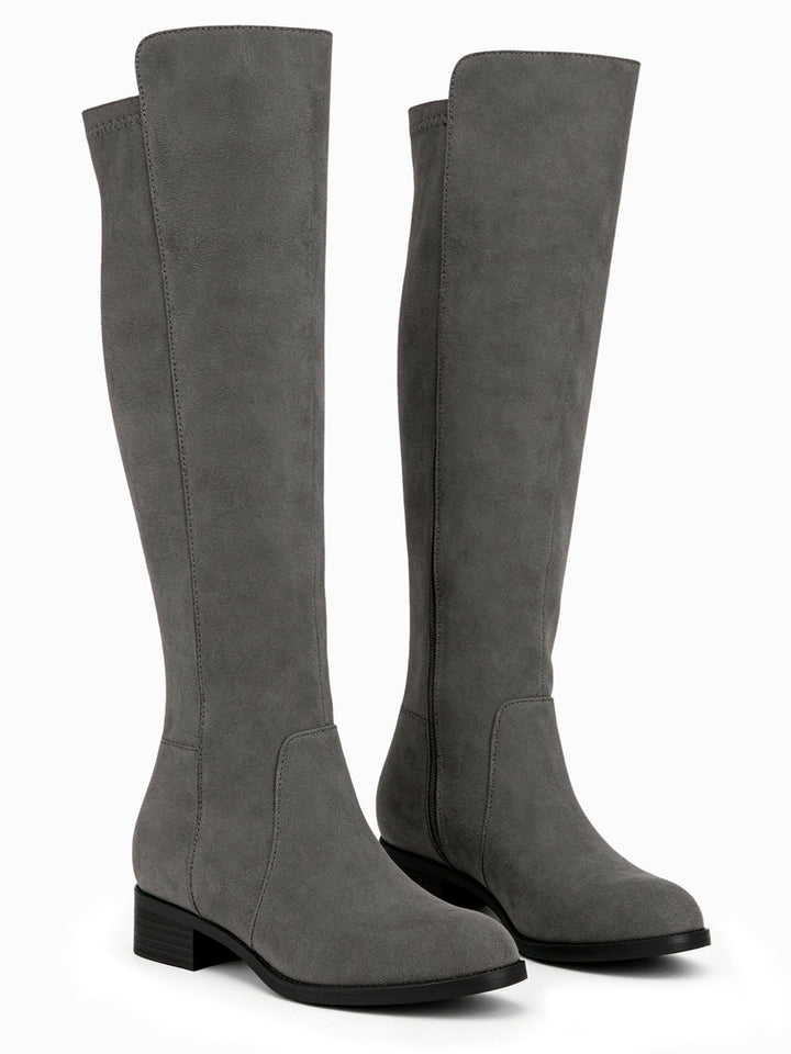 Women's Heel Over The Knee Boots | Zip
