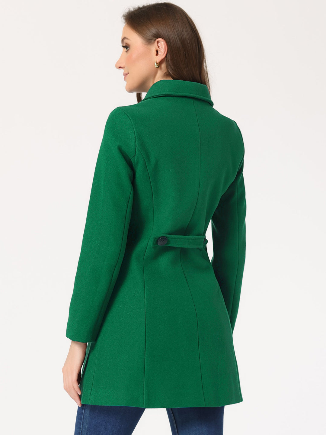 Women's Winter Single Breasted Pea Coat | Long