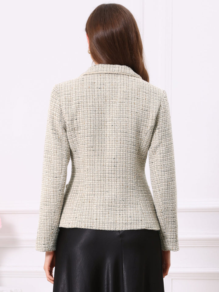 Women's Textured Long Sleeve Knitted Blazer | Tailored