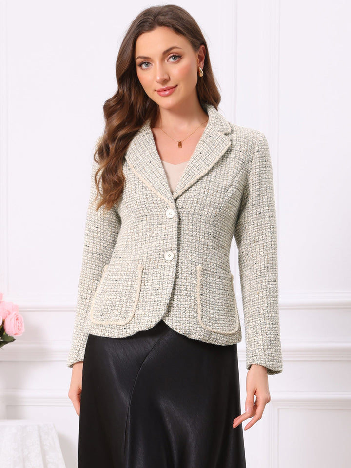 Women's Textured Long Sleeve Knitted Blazer | Tailored