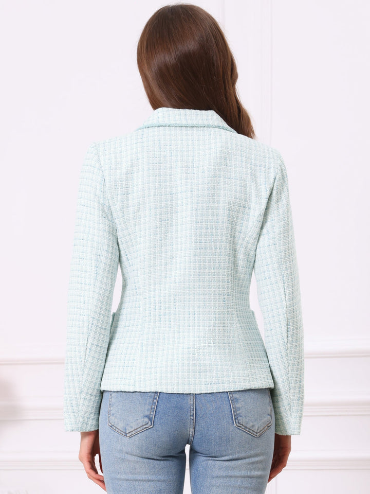 Women's Textured Long Sleeve Knitted Blazer | Tailored