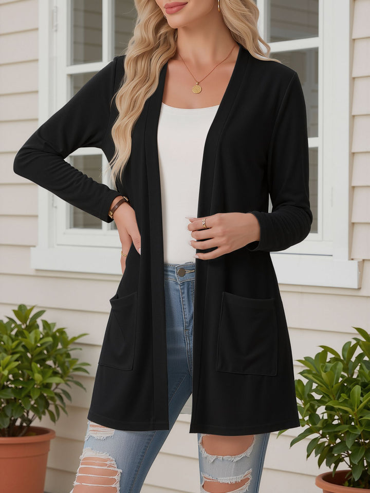 Women's Open Front Longline Cardigan | Casual