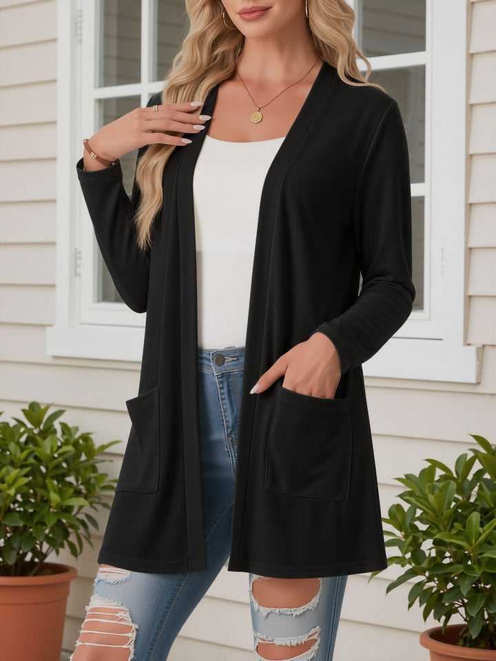 Women's Open Front Longline Cardigan | Casual