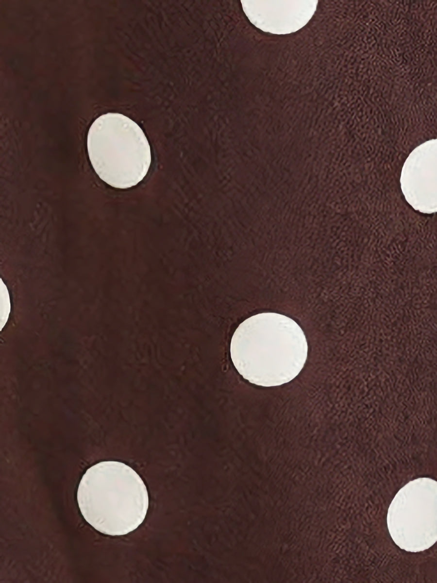 Women's Polka Dot Wide Leg Trousers | High Waist