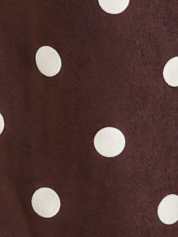 Women's Polka Dot Wide Leg Trousers | High Waist