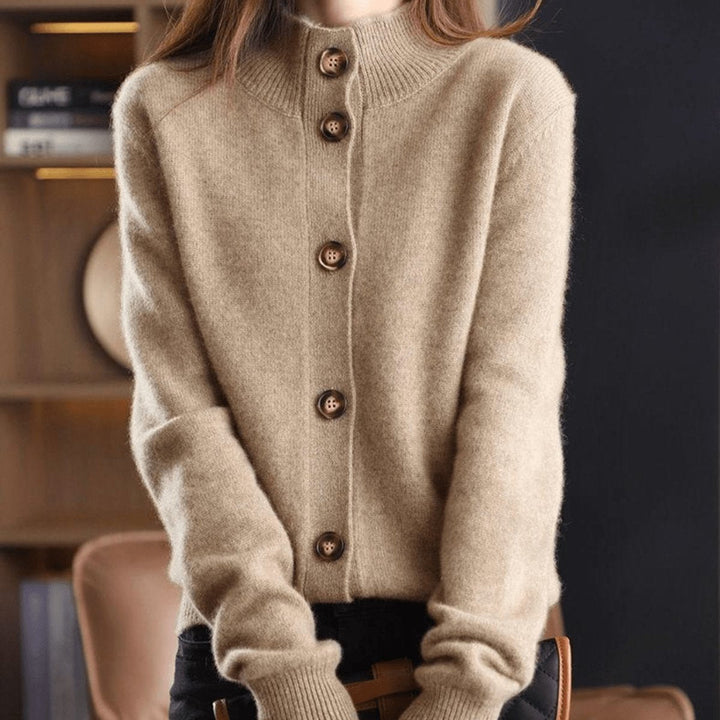 Women's Long Sleeve Knit Cardigan | Button