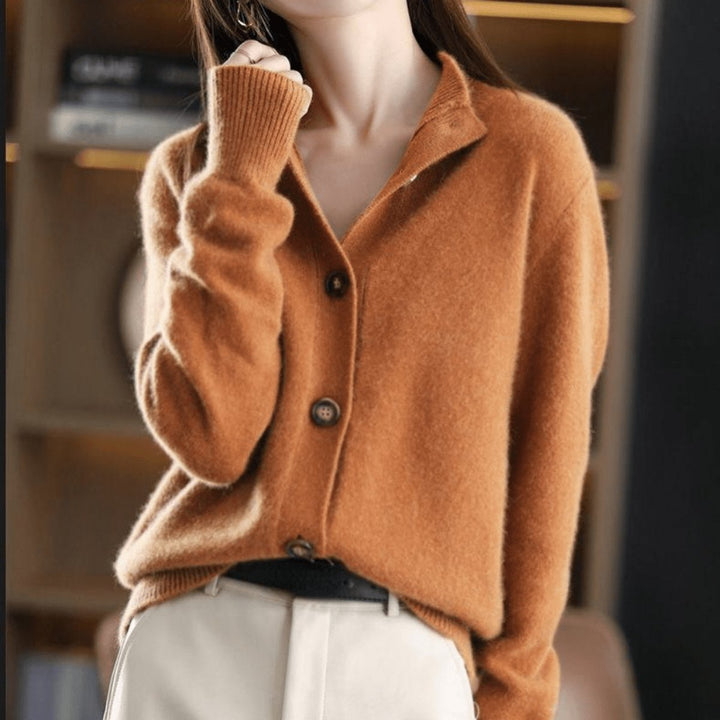 Women's Long Sleeve Knit Cardigan | Button