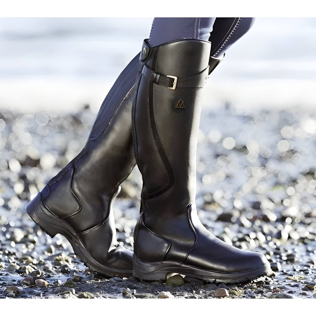 Women's Buckle Knee High Boots | Heel